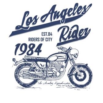 Термонаклейка "Los Angeles 1984" 21*22 см фото, картинки
