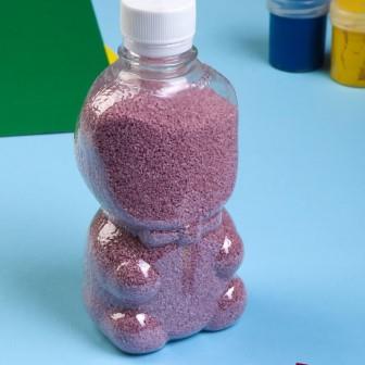 Песок цветной в бутылках "Малиновый" 500 гр МИКС 3967476 фото, картинки