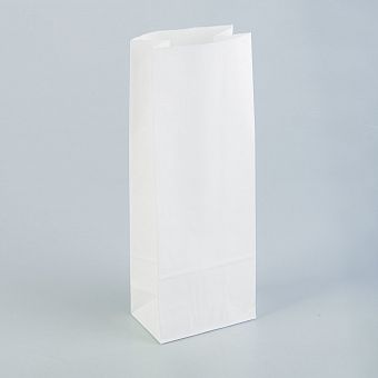 Пакет бумажный фасовочный, белый, прямоугольное дно 12 х 8 х 33 см   2492937 фото, картинки