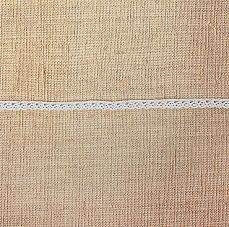 Кружево вязаное "Ажурное деревце", 1см*1м, цвет белый фото