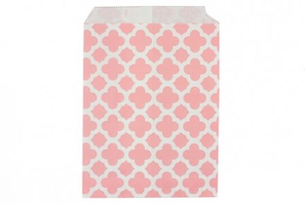 Бумажные пакеты для выпечки "Арабески розовые", 13*18,5 см, 10 шт. фото, картинки