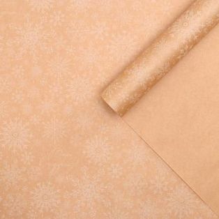 Бумага упаковочная крафтовая «Снегопад», 50 × 70 см 5148360 фото