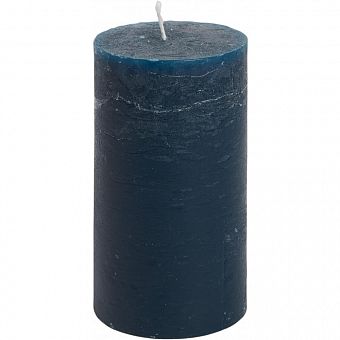 Декоративная свеча "Рустик" темно-синий 60/160 фото, картинки