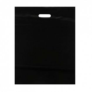 Пакет полиэтиленовый с вырубной ручкой, Черный 30-40 См, 30 мкм 7819158 фото