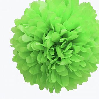 Помпон 35 см - светло-зеленый (тишью) фото, картинки