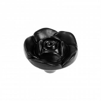 Ручка кнопка ТУНДРА Rose 01, черная   6074966 фото, картинки