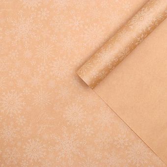 Бумага упаковочная крафтовая «Снегопад», 50 × 70 см 5148360 фото, картинки