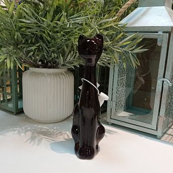 Статуэтка фигурка Кошка h23см черная   232     фото, картинки