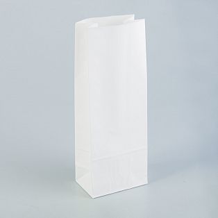 Пакет бумажный фасовочный, белый, прямоугольное дно 12 х 8 х 33 см   2492937 фото