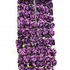 Цветы бумажные Фиолетовый 15мм  артикул 16-144 фото