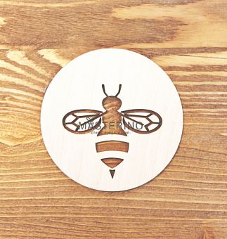 Подставка под горячее "Пчелка" (круг 10 см) фото, картинки