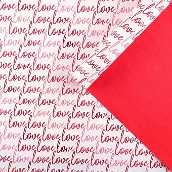 Бумага двухсторонняя крафтовая «Любовь», 70 × 100 см 9459136 фото, картинки