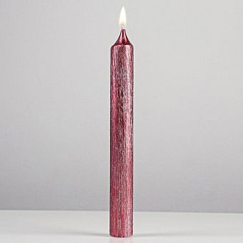 Свеча античная "Винтаж", 17х1,8 см, красная 6930715 фото, картинки