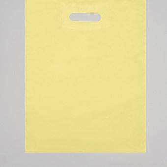 Пакет полиэтиленовый, с вырубной ручкой, желтый, 34 х 45, 33 мкм   4689690 фото, картинки