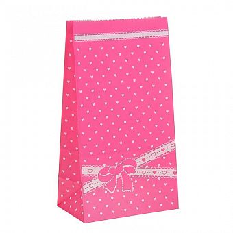 Пакет фасовочный "Бантик", цвет розовый, 18 см × 8 см × 24 см фото, картинки