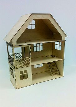 Деревянная заготовка, кукольный домик "Солнечная усадьба", 60*20*50 см, (3 мм) фото, картинки