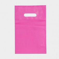 Пакет полиэтиленовый с вырубной ручкой, Розовый 20-30 См, 70 мкм 7819184 фото