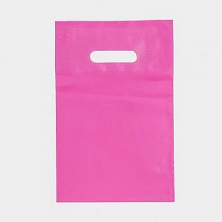 Пакет полиэтиленовый с вырубной ручкой, Розовый 20-30 См, 70 мкм 7819184 фото