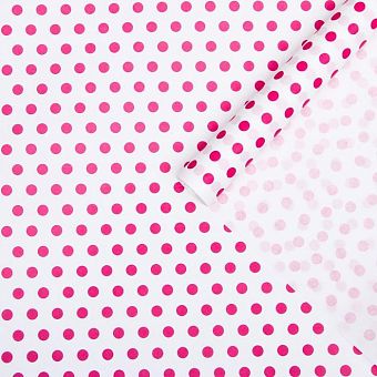 Бумага упаковочная крафт белый "Бисер розовый", 0,72 х 10 м, 50 г 5231560 фото, картинки