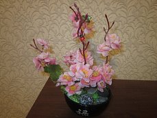 Топиарий - " Цветущая сакура" (продано) фото