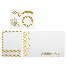 Набор оверлеев (прозрачных карточек) "Wedding day", 10 х 17,5 см фото