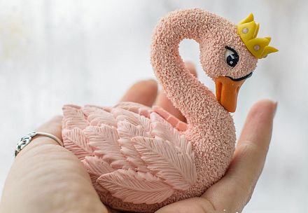 Силиконовая форма для мыла "Принцесса-Лебедь" фото, картинки
