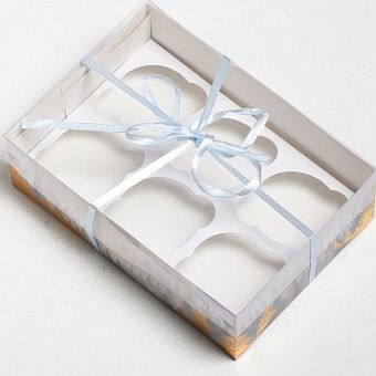 Коробка для капкейка «Мечты сбудутся», 23 × 16 × 7.5 см   4334746 фото, картинки