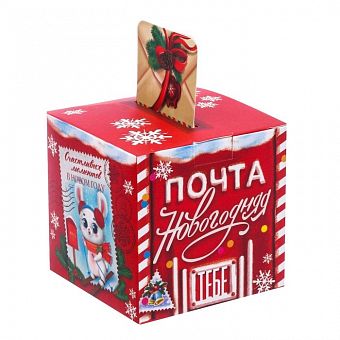 Коробка сборная фигурная «Почта новогодняя», 6 х 6 х 6 см   3573598 фото, картинки