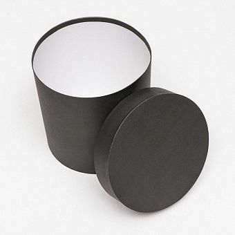 Круглая коробка "Краски" черный №4, 20 x 20 см фото, картинки