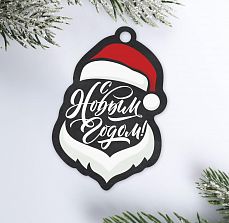 Шильдик на подарок «Крутой Дед Мороз», 5,3 × 7,5 см 5117786 фото