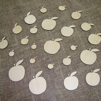 Набор для декора (яблочки) 25 шт. фото, картинки