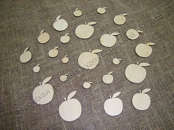 Набор для декора (яблочки) 25 шт. фото, картинки