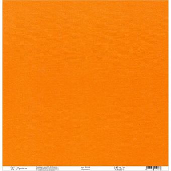 Текстурированная бумага 235г/м2, 305х305мм, 1 лист, Морковный  фото, картинки