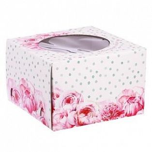Коробка для торта «Побалуй себя», 25 × 25 × 10 см 2959447 фото